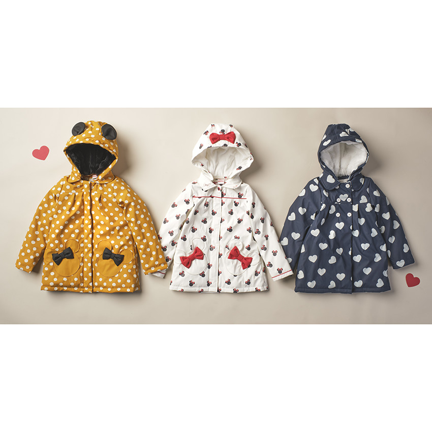 Parka πουά με επένδυση  sherpa και σχέδιο Minnie Disney 