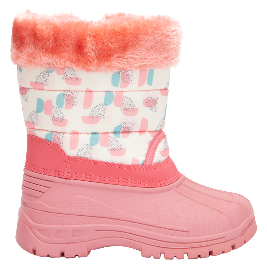 Μποτάκια après-ski με φερμουάρ και σχέδιο για μωρό κορίτσι 