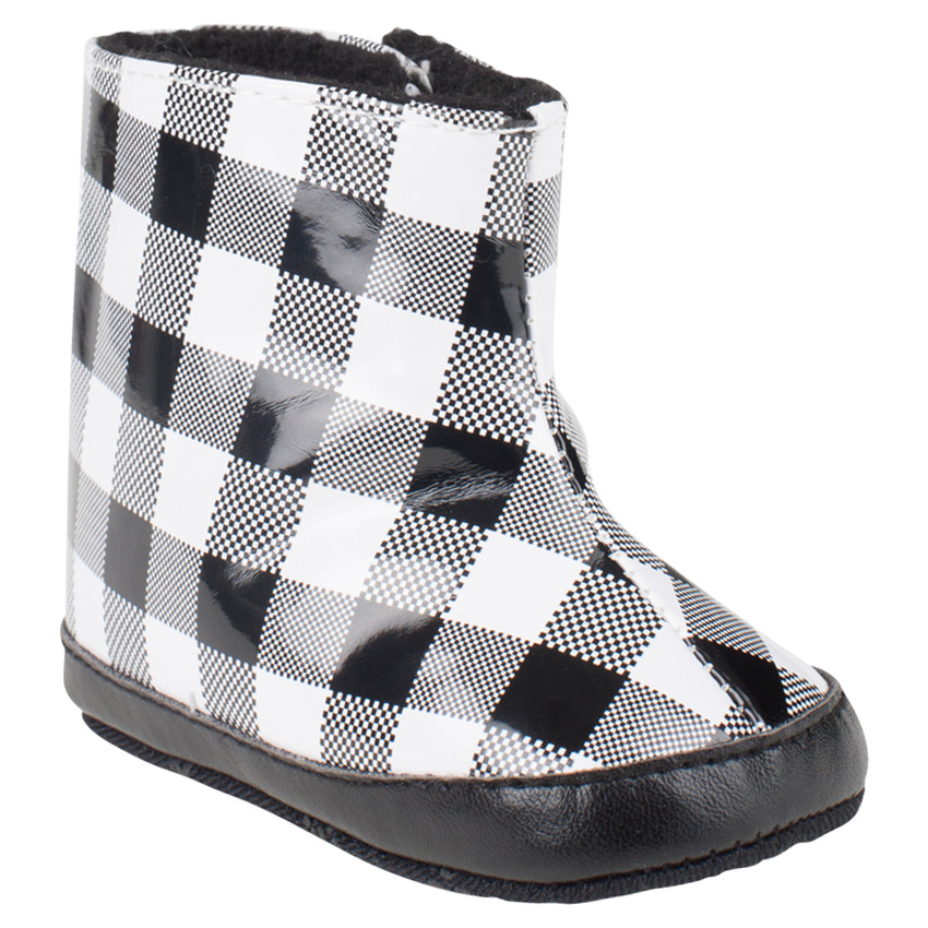 Bottines à carreaux fantaisie 