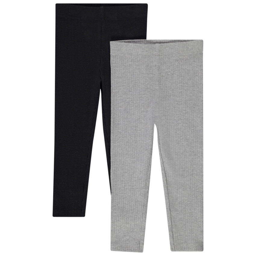 Σετ από 2 μονόχρωμα πλεκτά σλιπ για μωρό κορίτσι 