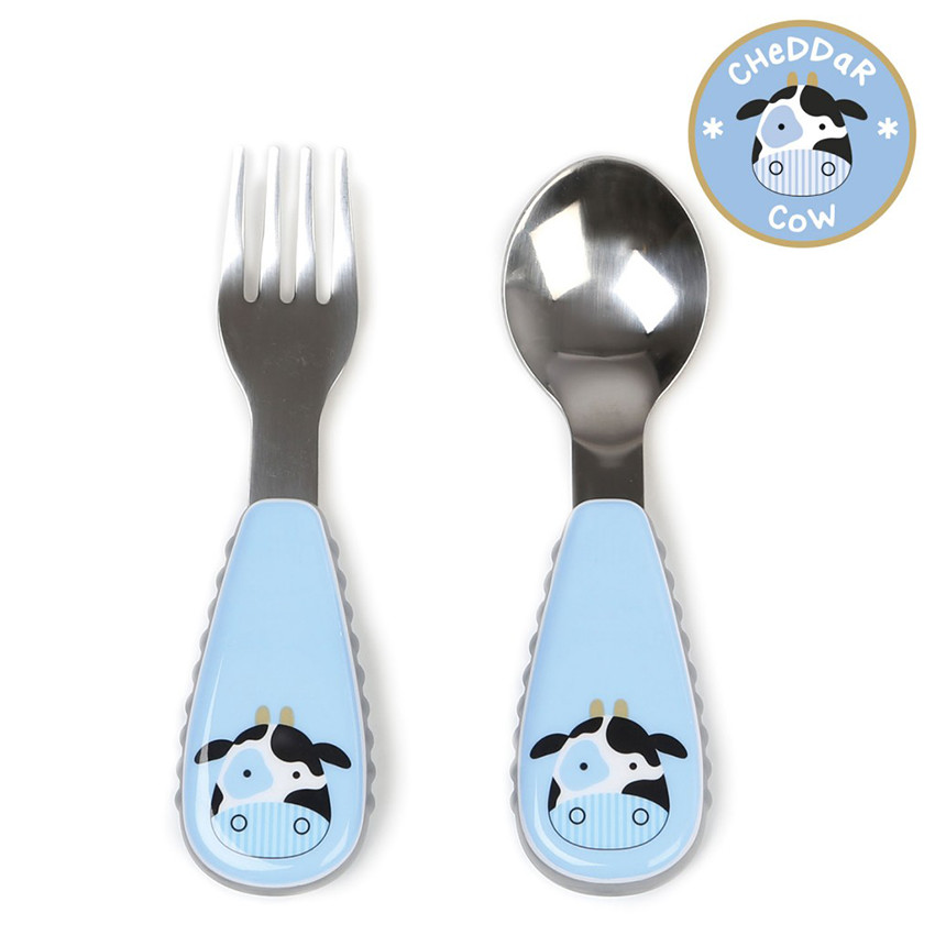 Σέτ πιρούνι -κουτάλι  Zoo - Αγελάδα 