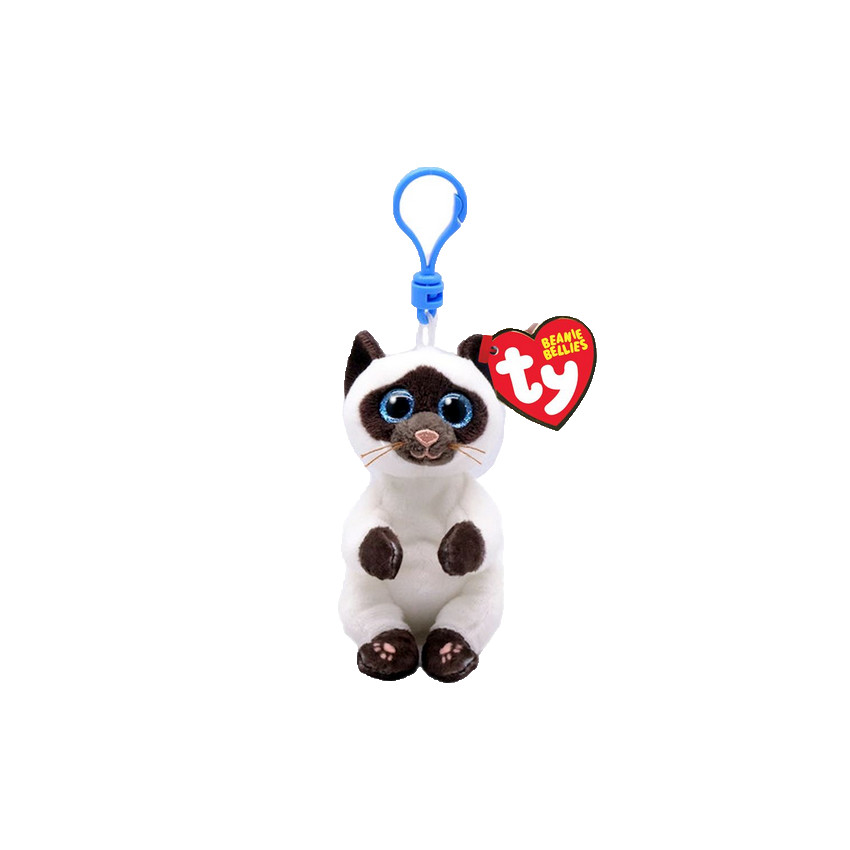 Λούτρινο Beanie Bellies με clip Miso η γάτα 